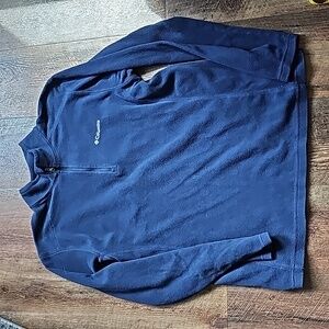 Columbia Lightweight Fleece Half-zip Blue Men's Size M